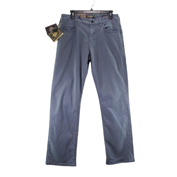 NWT Jack of Spades High Roller Comfort Fit Straight Leg Blue Grey 32x32 Trouser - Picture 1 of 14